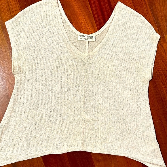 Project Social T - Bone / cream color - M - sleeveless, read description - Picture 2 of 8